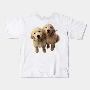 Golden Retriever Sticker Kids T-Shirt